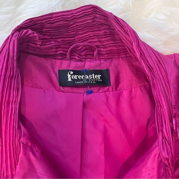 Forecaster Of Boston Vintage 70’s Jacket/Coat Color Fuchsia Pink Women Sz 11/12 - Picture 10 of 11